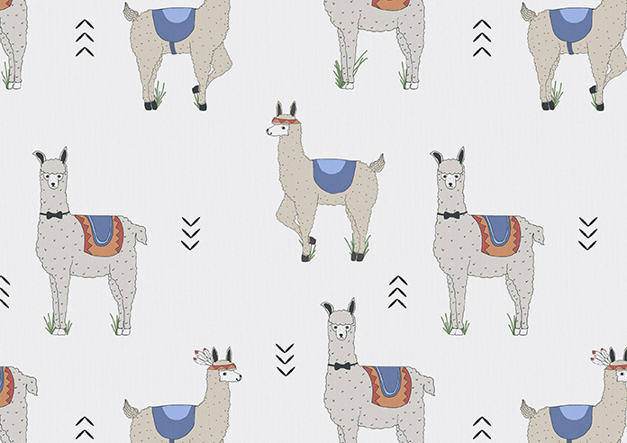 Dancing Llamas, Cuzco - Twist&Fit Roller Blind - Image 6